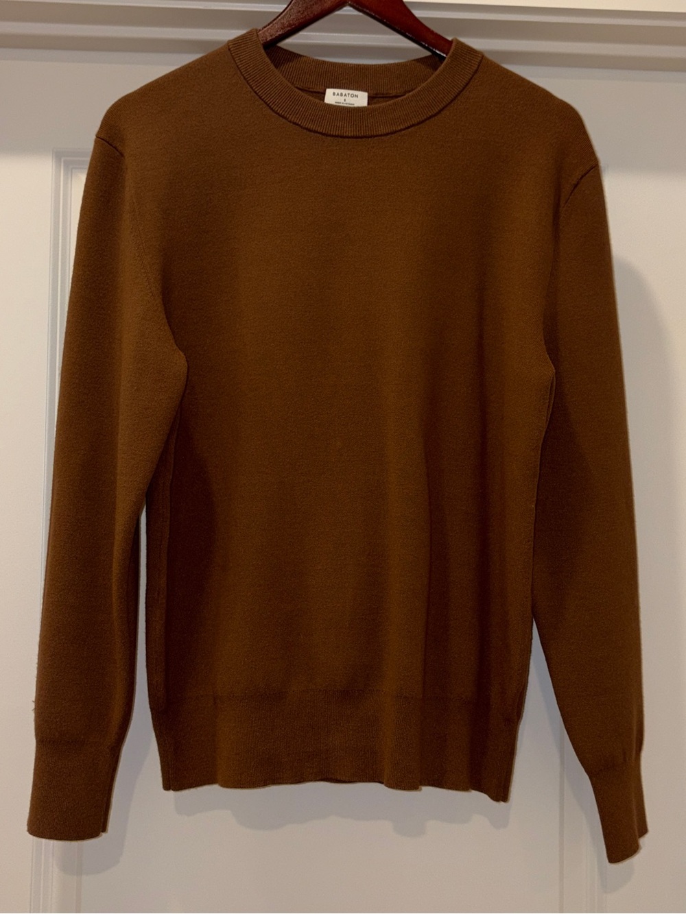 Aritzia Calloway Chocolatier Crew Neck Long Sleeve Sweater Sz Small